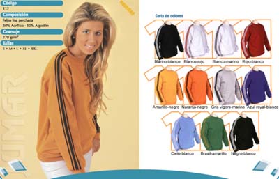 SUDADERA A RAYAS
